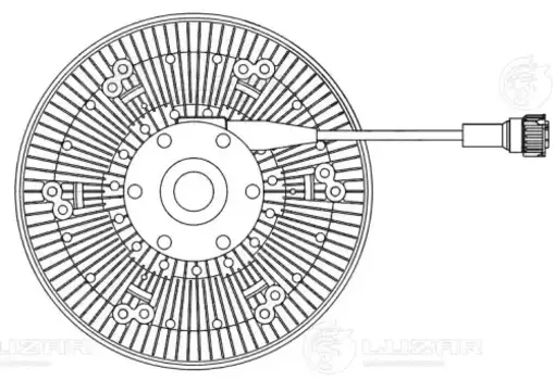 муфта вязкостная! (эл.упр., без крыльч.) \КАМАЗ дв. 740.735, 740.745 LMC 0722 LUZAR