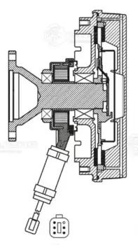 муфта вязкостная! d=237мм (эл. упр. ,без крыльч.) \Scania 5-series (P,G,R,T) LMC2705 LUZAR