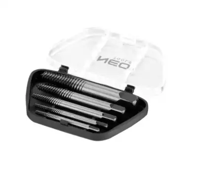 набор экстракторов обломанных болтов! M3-6, M6-8, M8-11, M11-14, M14-18, 5 шт, CrMo\ 09-615 NEO