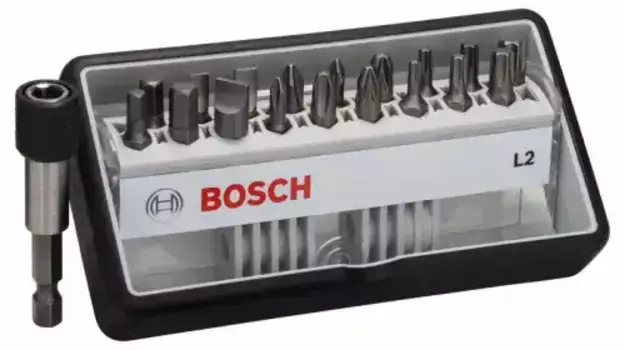 набор бит!18 пр., L Extra Hart PH/PZ/T/S/HEX 25мм c унив. держателем\ 2 607 002 568 BOSCH