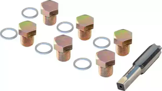 набор для восстановления резьбы сливного отверстия поддона M15х1.5! 7 пр.\ ODPRK1515 THORVIK