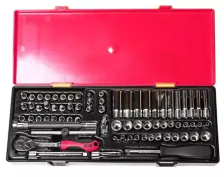 набор головок! 1/4'' (в кейсе) 73 предмета\ JTC-K2732 JTC