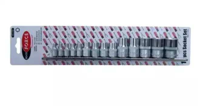 набор головок! E-профиль 14пр.1/4'' 3/8'' 1/2''\ RF-4158 ROCK FORCE