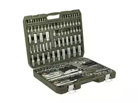 набор головок и принадлежностей! 1/4'', 3/8'', 1/2'' 151 предм.\ 620851 ДЕЛО ТЕХНИКИ