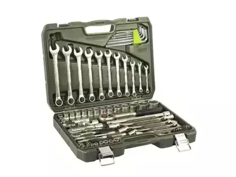 набор головок! с комбинированными ключами 1/4', 1/2', 77 предм.\ 620777 ДЕЛО ТЕХНИКИ