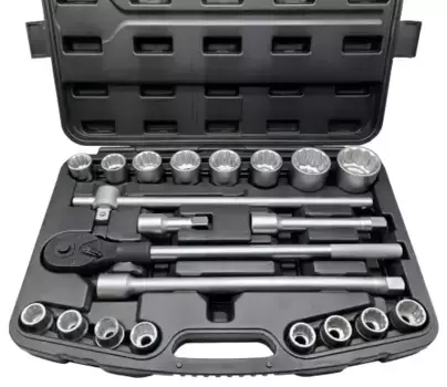 набор головок с трещотками и удлинителями! 3/4'' 19-50мм 12 гр. 21пр.\