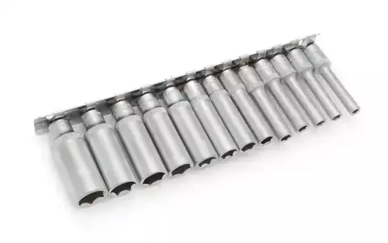 набор головок! шестигранных удл. 1/4'(4, 4,5, 5, 5,5, 6, 7, 8, 9, 10, 11, 12, 13, 14) 13шт.\ 600313 ДЕЛО ТЕХНИКИ