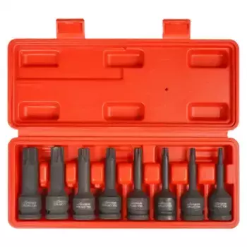 набор головок! ударных 1/2''DR L=78мм внешний TORX, 8пр. (T30-T80) пласт.кейс\ ATAS050 AIRLINE