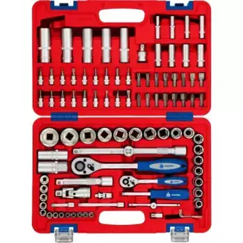 набор инструмента ! 94 предмета 1/4' и 1/2'DR головки 6 граней\ 01-094C МАСТАК