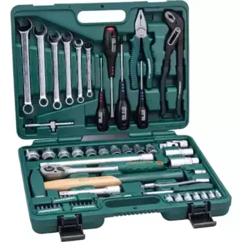 набор инструмента универсальный! 1/4'', 1/2''DR, 60 предметов\ S04H52460S JONNESWAY