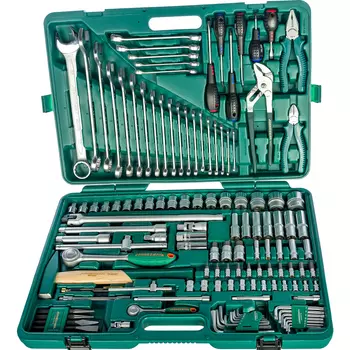 набор инструмента! универсальный 1/4'', 1/2''DR, 128пр.\ S04H524128S JONNESWAY