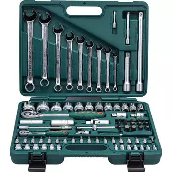 набор инструмента! универсальный 1/4', 1/2'DR, 82 предмета\ S04H52482S JONNESWAY