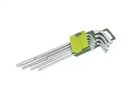 набор ключей! Г-обр.TORX с отв. 9пр. длин.Т10Н,Т15Н,Т20Н,Т25Н,Т27Н,Т30Н,Т40Т,Т45Н,Т50Н\ 563592 ДЕЛО ТЕХНИКИ
