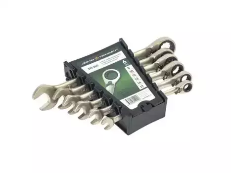 набор ключей! комб.трещеточных с преключателем 6 шт(8,10,12,13,14,17мм)\ 515260 ДЕЛО ТЕХНИКИ