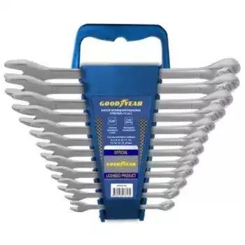 набор ключей комбинированных! 12 шт.: 6,7,8,9,10,11,12,13,14,17,19,22 мм., в пласт.холдере\ GY002212 GOODYEAR