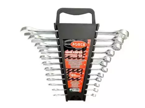 набор ключей! комбинированных, 12пр., в пластик. держат., 6-22мм\ RF-5121MP ROCK FORCE