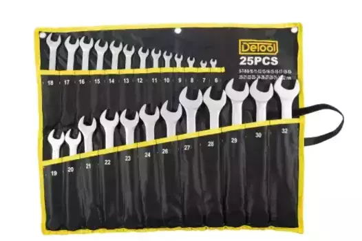 набор ключей комбинированных! 6-32мм, 25шт.\