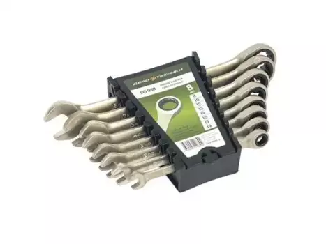 набор ключей комбинированных! трещоточных (8,10,12,13,14,15,17,19мм) 8шт., пластик. холдер\ 515080 ДЕЛО ТЕХНИКИ