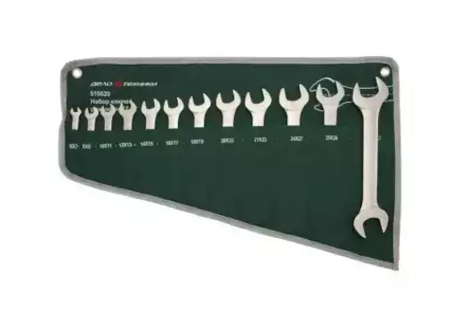 набор ключей! рожковых 12шт планшет тетрон.\ 510620 ДЕЛО ТЕХНИКИ