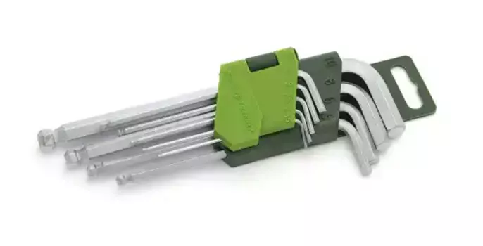 набор ключей шестигранных! с шаром (1.5,2,2.5,3,4,5,6,8,10мм) 9шт.\ 562091 ДЕЛО ТЕХНИКИ