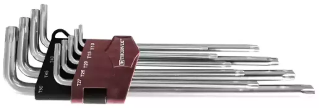 набор ключей торцевых TORX! удлиненных Т10-T50, 9пр.\ TKL9S THORVIK