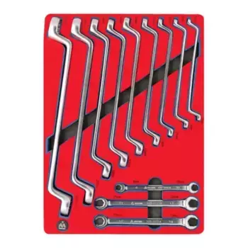 набор накидных и разрезных ключей! 12 пр.,зеркальная полировка MACTAK\ 5-23112 МАСТАК