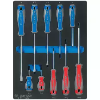 набор отверток! ложемент, 10 предметов\ 9-31110MRV KING TONY