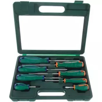 набор отверток! стержневых ANTI-SLIP GRIP, 8 предметов\ D71PP08S JONNESWAY