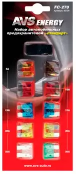 набор предохранителей! 'стандарт', блистер\ 43734 AVS