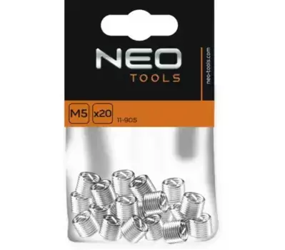 набор резьбовых вставок! M5, 20 шт.\ 11-905 NEO