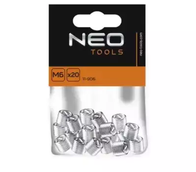 набор резьбовых вставок! M6, 20 шт.\ 11-906 NEO