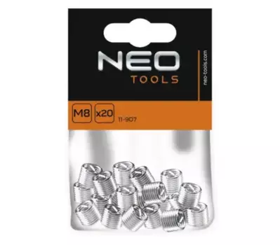 набор резьбовых вставок! M8, 20 шт.\ 11-907 NEO
