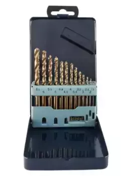 набор спиральных сверл по металлу! HSS Co в металлическом кейсе d1.5-6.5мм, 13пр.\ TDBS13K5 THORVIK
