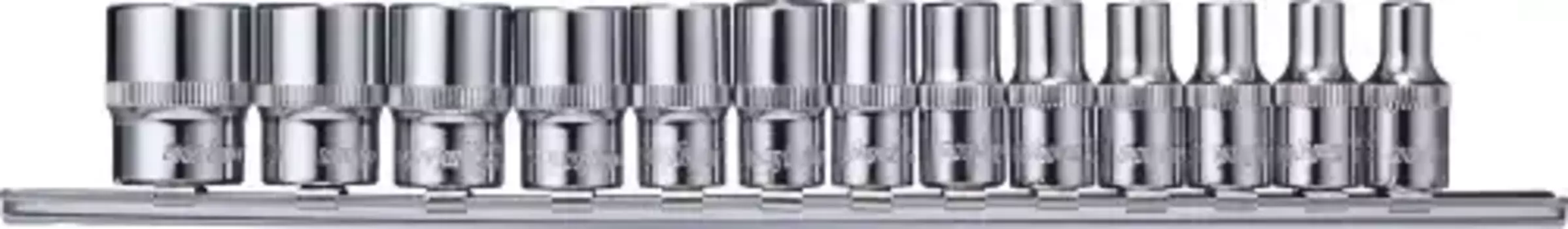 набор торц.головок! 1/4'' 13пр. 4-14мм\ 914013 OMBRA