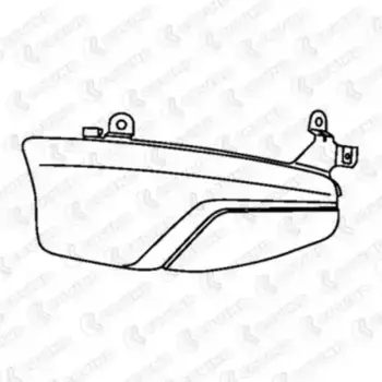 накладка дефлектора кабины! правого\ SCANIA R 2010 CG-CR 146/166 COVIND