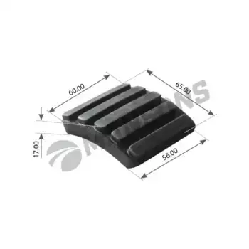 накладка на педаль !сцепления/тормоза 56.5x60.5x17.5 \SCANIA 100.510 MANSONS