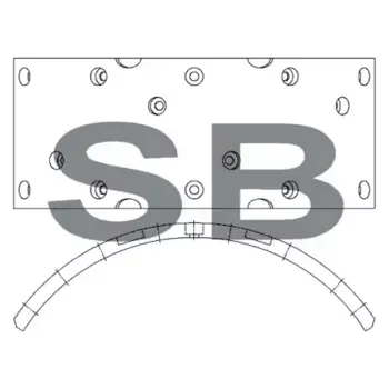 накладка тормозная! 1шт.\ Hyundai HD65/72/78/County