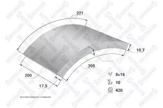 Накладки тормозные STELLOX 85-00959-SX
