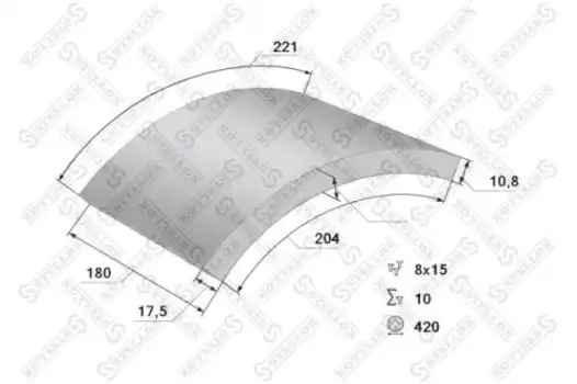 Накладки тормозные STELLOX 85-00900-SX