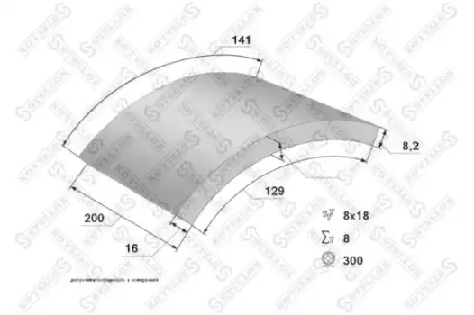 Накладки тормозные STELLOX 85-01019-SX