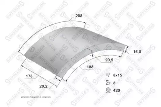 Накладки тормозные STELLOX 85-00988-SX