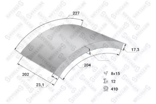 Накладки тормозные STELLOX 85-00957-SX