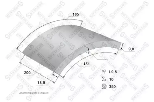 Накладки тормозные STELLOX 85-01082-SX