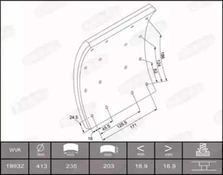 Накладки тормозные BERAL KBL19932.0-1660