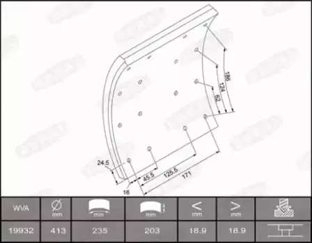 Накладки тормозные BERAL KBL19932.1-1637