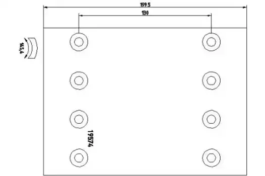 Накладки тормозные DON BC801A7340