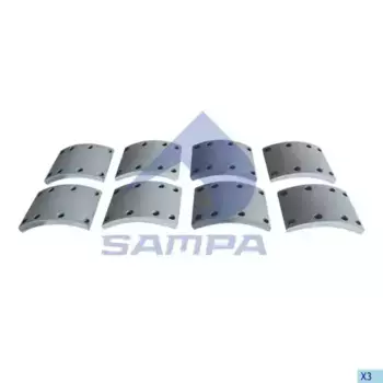 Накладки тормозные SAMPA 093.726-01