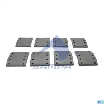 Накладки тормозные SAMPA 096.623A-01