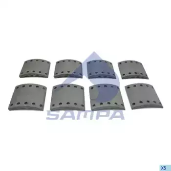 Накладки тормозные SAMPA 096.626-01