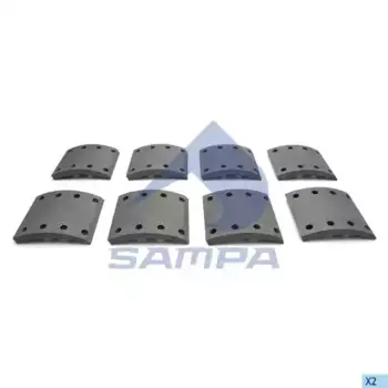 Накладки тормозные SAMPA 096.629A-01